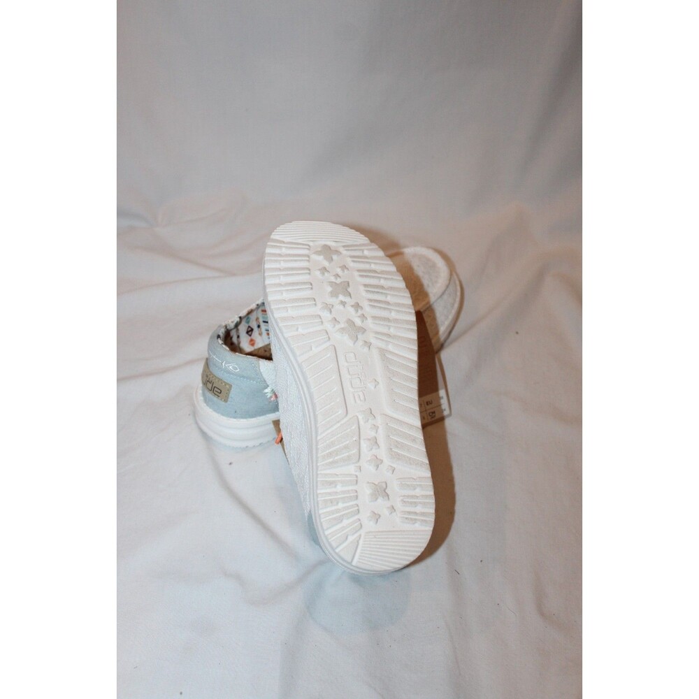 Hey Dude Wendy Women's Crotchet Bo Ho Lightweight Slip On Sneaker White NWOB 7 - Picture 7 of 7